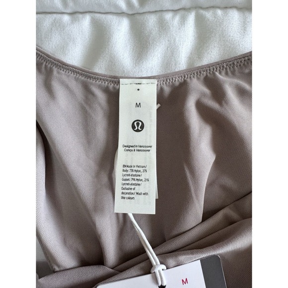 New Lululemon Wundermost Ultra Soft Nulu Mesh Scoop-Back Bodysuit - MUGR  Medium - Picture 8 of 9